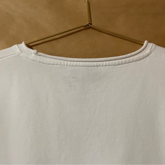 Cozy Earth | Chelsea Pullover Sweatshirt French Terry Organic Cotton Bone Size M - Picture 8 of 9